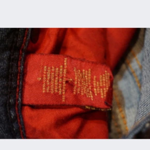 Sasson Dark Denim Stitch Jeans Size 4 - Picture 3 of 7